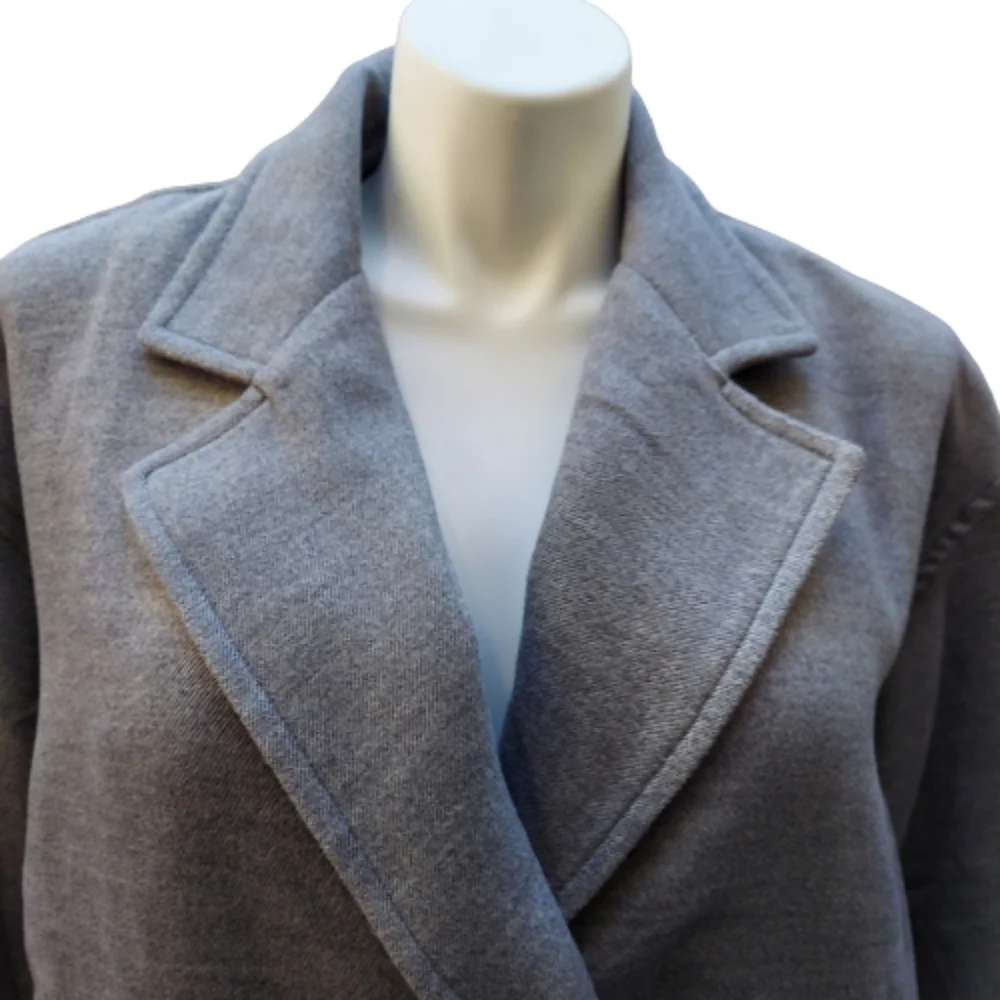 Free People Gray Double Breasted Jacket - Picture 4 of 16